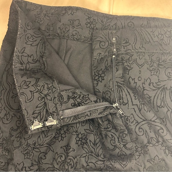 Vintage Central Falls Black Jacquard Pencil Skirt Women’s 6 USA 🇺🇸 - Picture 5 of 7